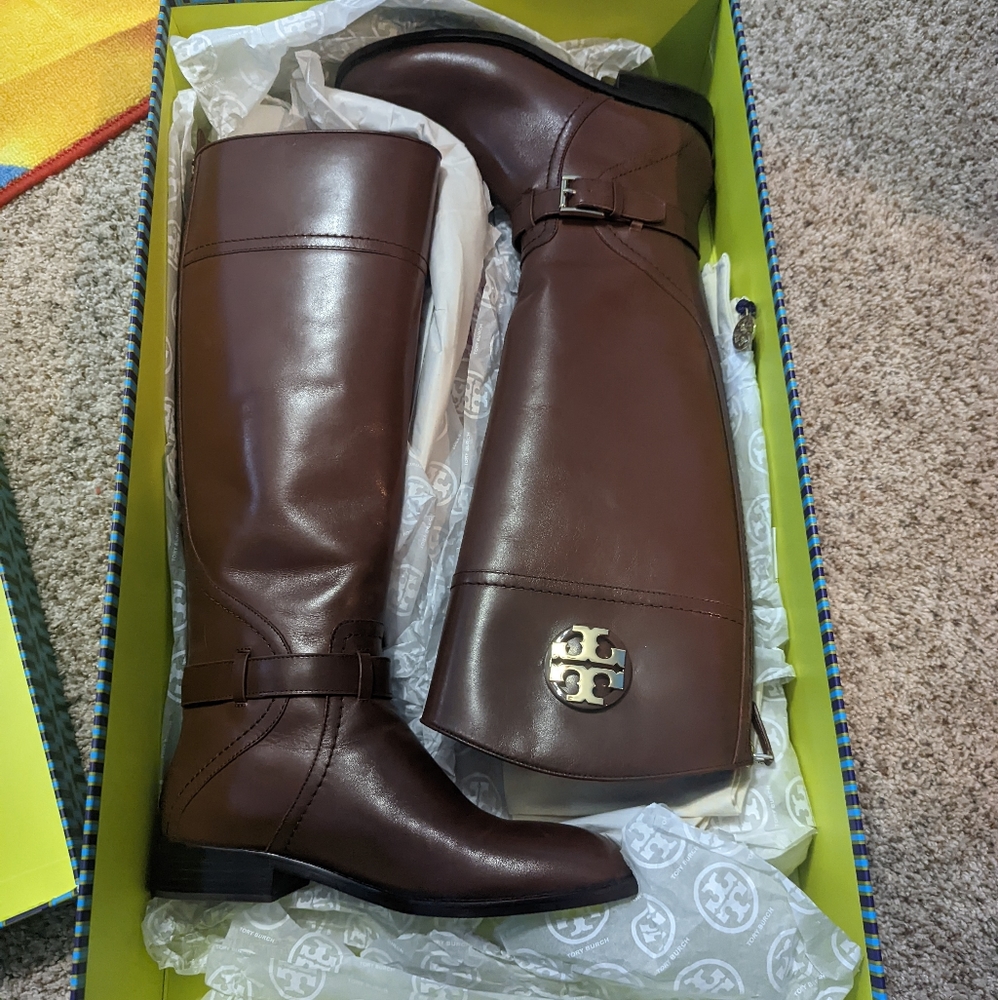 Tory Burch Adeline Riding Boots. Never worn
